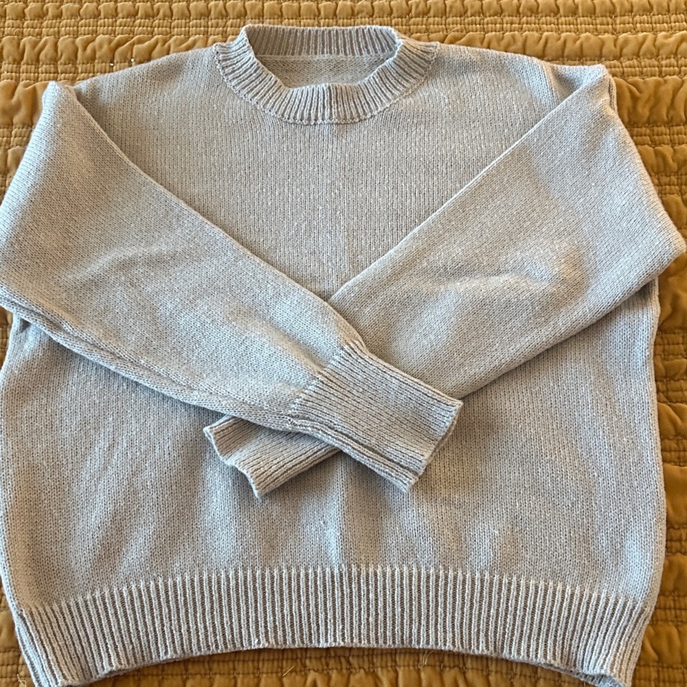Cozy Light Gray Turtleneck Sweater